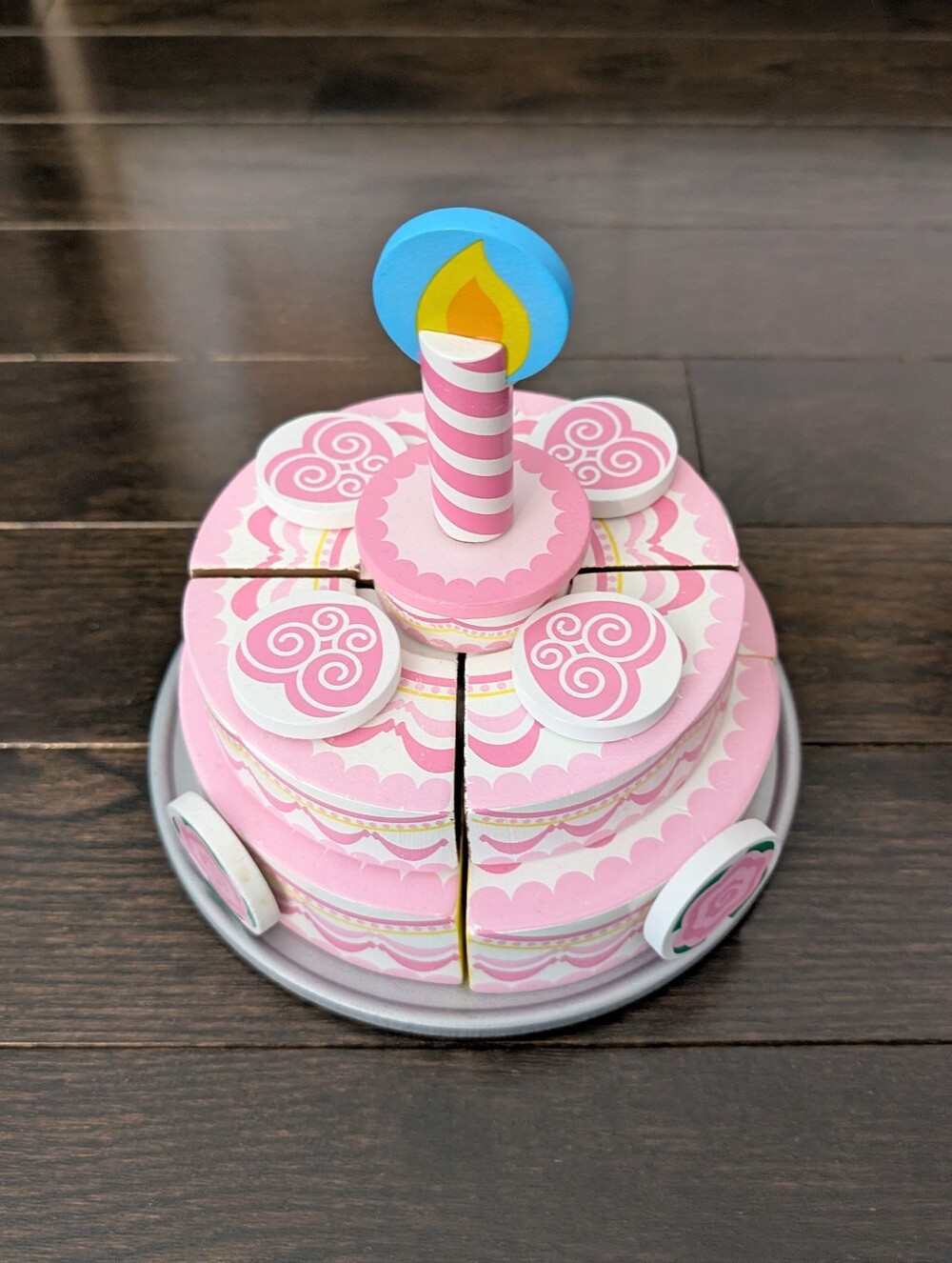 Melissa & Doug Wooden Birthday Cake, preschool Toy